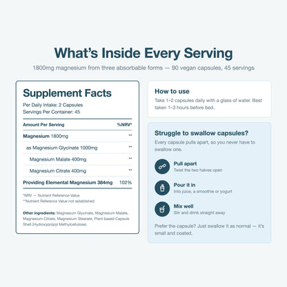 Relevia Magnesium Glycinate 3 In 1